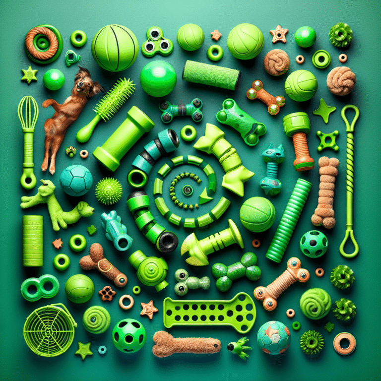 Green Pet Toys Rotation Ideas