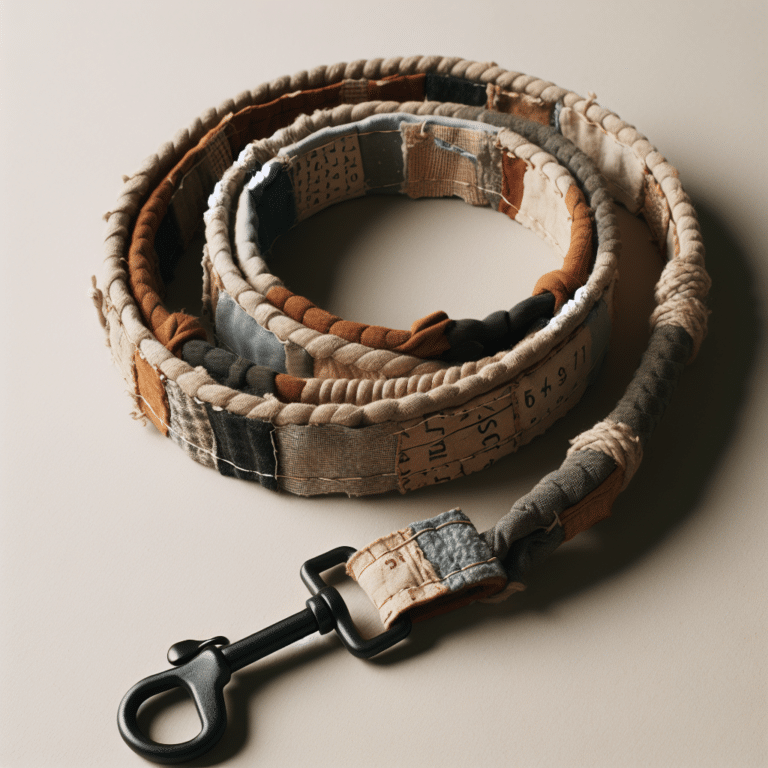 Handmade DIY Dog Leash from Old Fabric